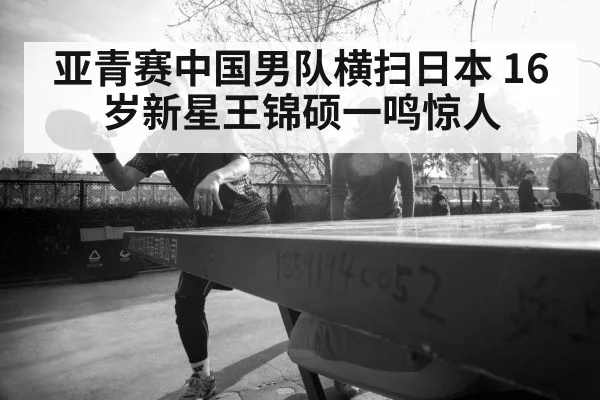 亚青赛中国男队横扫日本 16岁新星王锦硕一鸣惊人